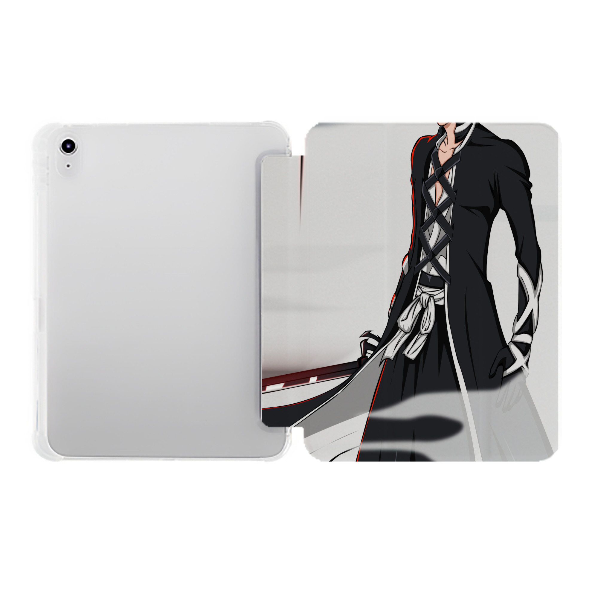 （画像用） ブリーチ BLEACH IPad ケース ペン収納付き 三つ折りスタンド PUレザー×シリコン 対応機種9.5/10.5/10.9インチ